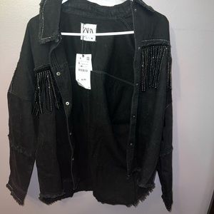 Zara fringe jacket